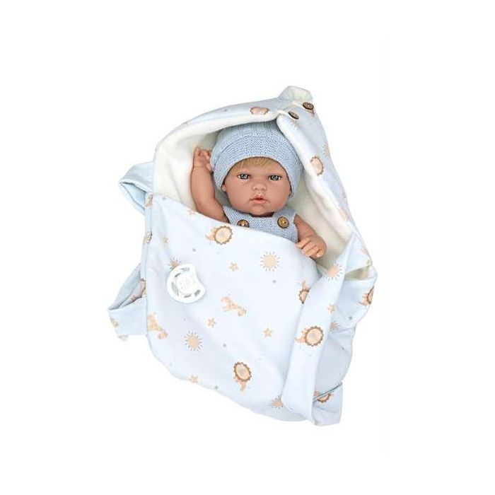 Muñeca elegance 30 cm natal azul c/portabebe (cuerpo vinyl, sexo niño) 10 Muñeca elegance 30 cm natal azul c/portabebe (cuerpo vinyl, sexo niño) 10