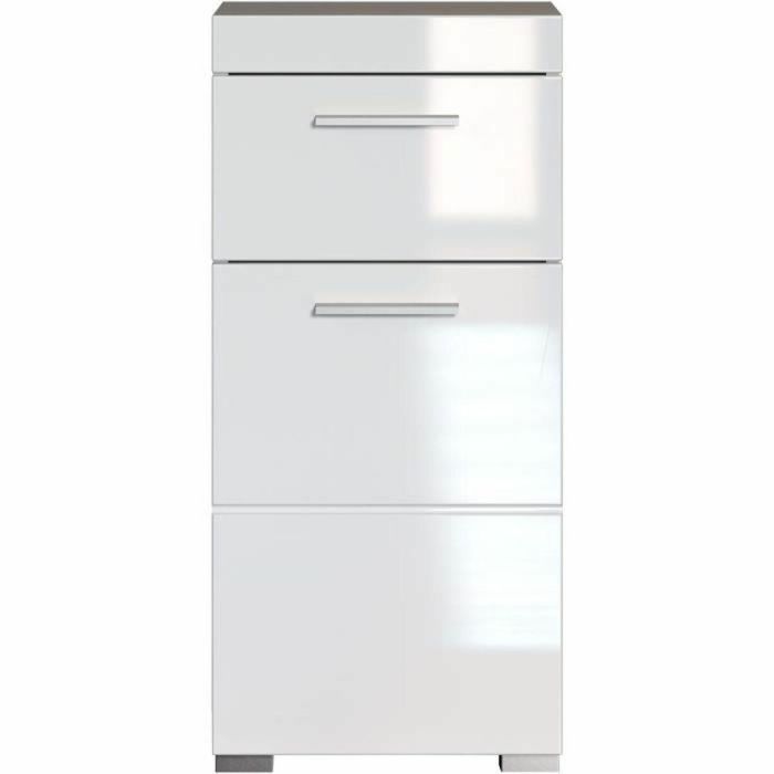 Trendteam TRE4251014141968 Mueble bajo de baño AMANDA 1 puerta + 1 cajón Blanco L37 x P31 x H79 cm 4 Trendteam TRE4251014141968 Mueble bajo de baño AMANDA 1 puerta + 1 cajón Blanco L37 x P31 x H79 cm 4