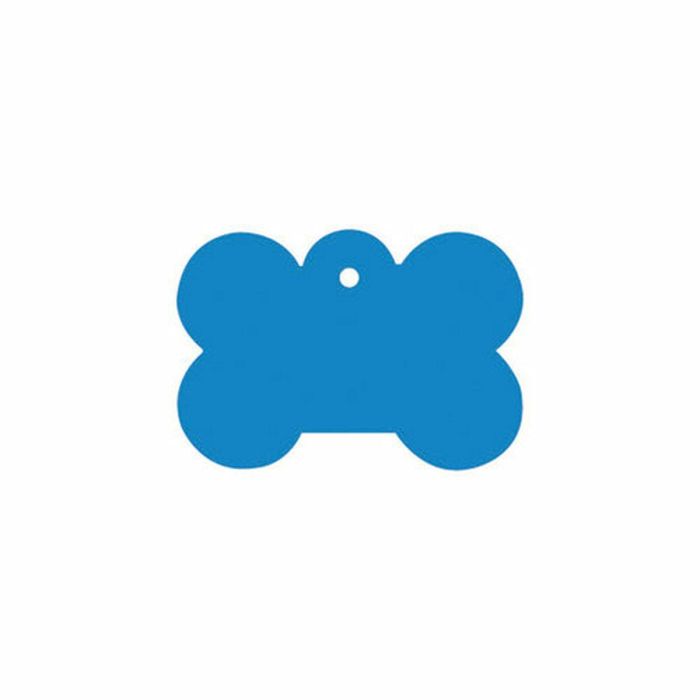 Placa identificativa para collar Imarc Bone Azul 1