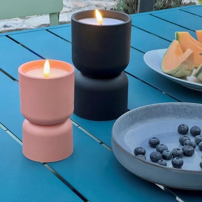 Lámpara de mesa para exterior - BRILLIANT - LOVERE - Forma de vela - Plástico - 3 W - Terracota 4 Lámpara de mesa para exterior - BRILLIANT - LOVERE - Forma de vela - Plástico - 3 W - Terracota 4