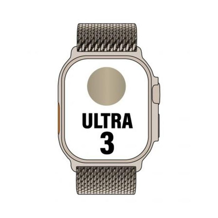 Apple MEWY4QL/A Watch Ultra 3 GPS Cellular 49mm Caja de Titanio Natural Correa Milanese M 10