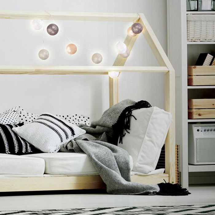 Home Deco Light Guirnalda de 10 Luces LED Marrón, Decoración para el Hogar, 192 cm 4