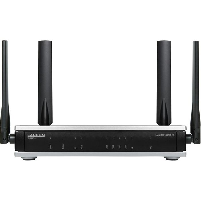 LANCOM 1800EF-5G Router 5G Módem LTE/HSPA/UMTS Wi-Fi con 4 Puertos Gigabit Ethernet y Seguridad Avanzada