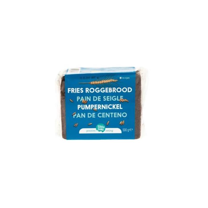 TERRASANA Pan Alemán de Centeno Integral Orgánico 500g Vegano