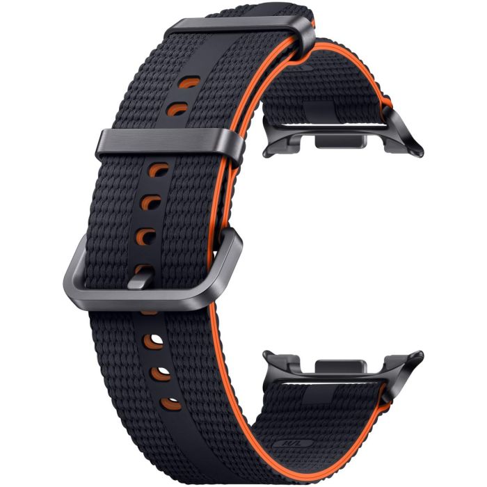 Samsung Correa Athleisure para Galaxy Watch8 | Watch8 Classic, Nylon y Textil, Gris Oscuro (Grafito), Talla M/L 2