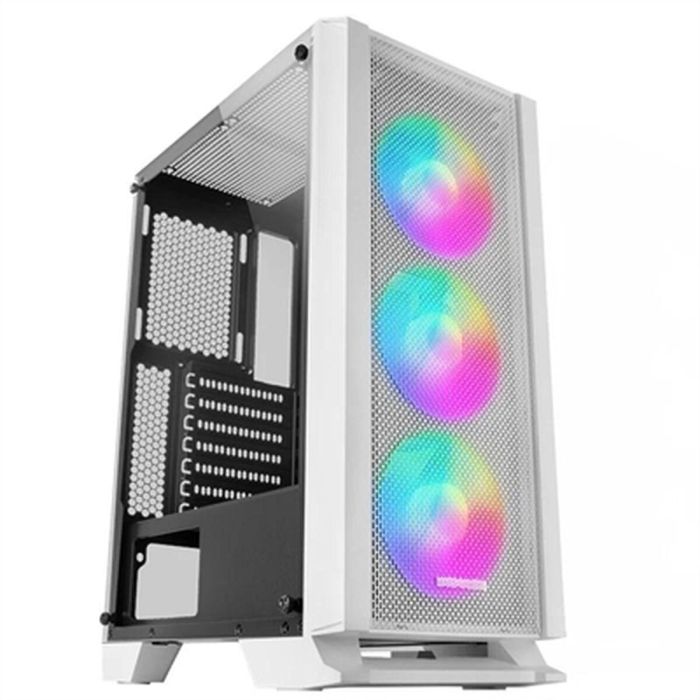 Caja Semitorre ATX Mars Gaming MCCW Blanco RGB