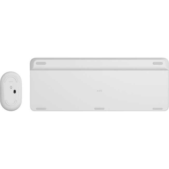 Logitech 920-009205 MK470 Slim Teclado y Ratón Inalámbricos, QWERTY, Completo, Diseño Compacto Moderno, Blanco 3