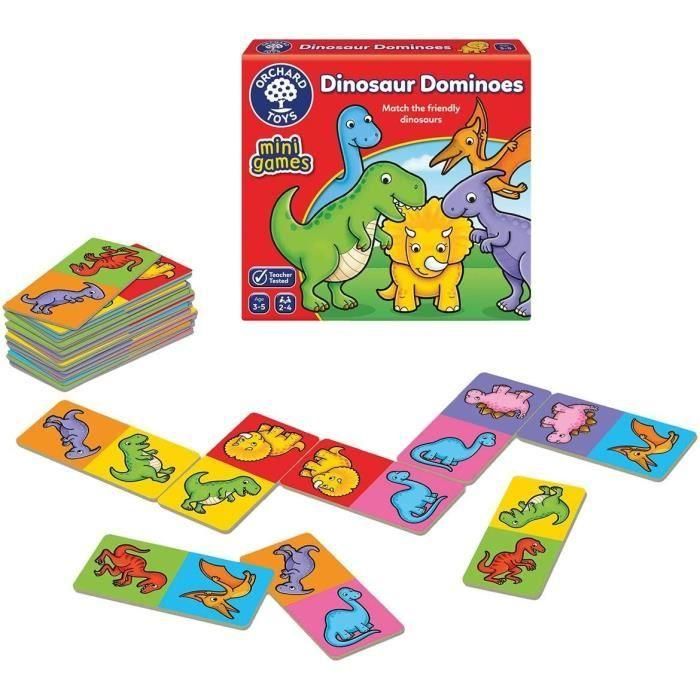 Dinosaurios Dominó - Juego Clásico - ORCHARD