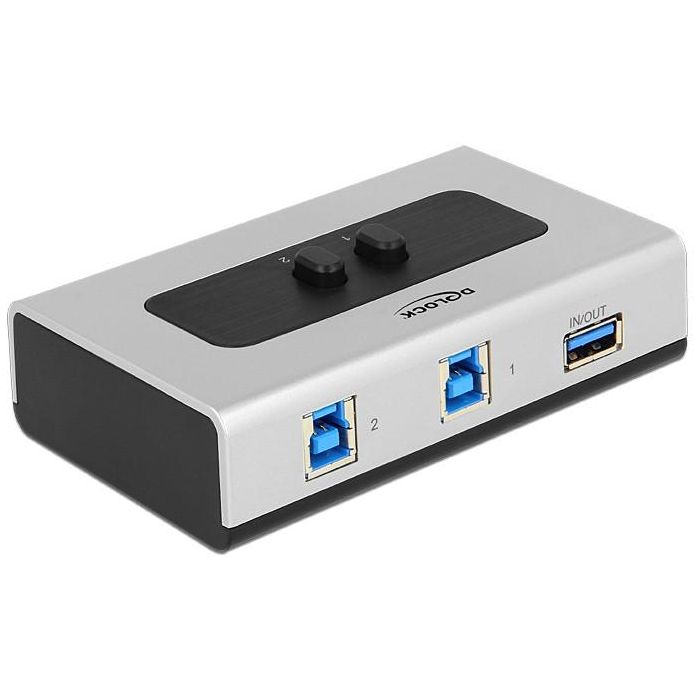 DeLOCK Switch 2 puertos USB 3.0 manual bidireccional