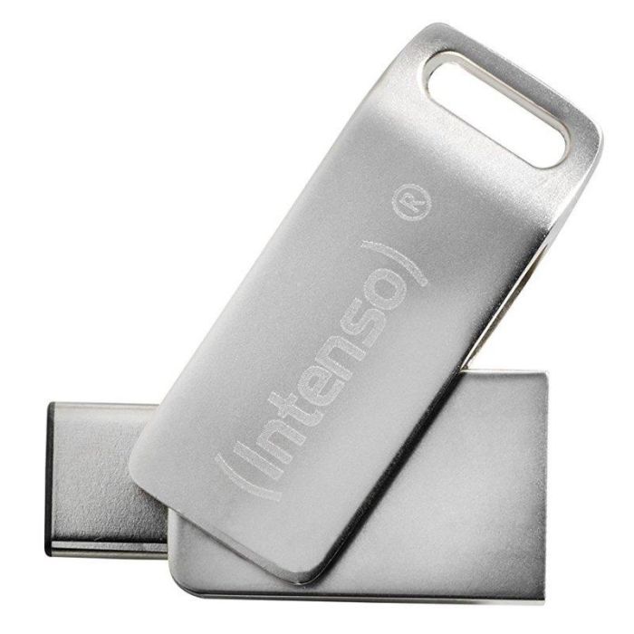 Intenso 3536490 Memoria USB 3.0 + Tipo-C 64GB Metal Lectura/Escritura 70MB/s 1