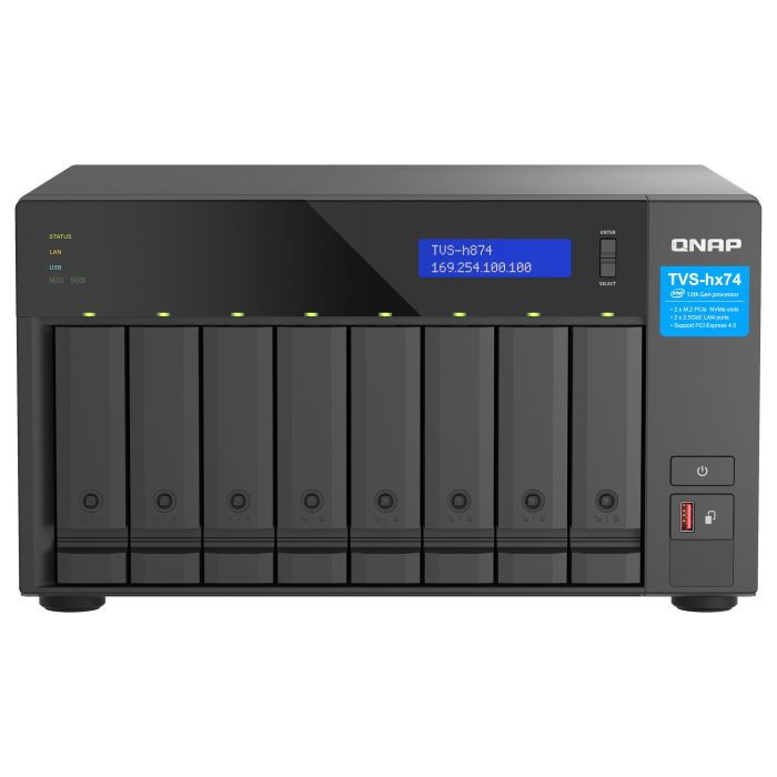 Almacenamiento en Red NAS Qnap TVS-H874-I5-32G Negro Intel Core i5-1240 0 Almacenamiento en Red NAS Qnap TVS-H874-I5-32G Negro Intel Core i5-1240 0
