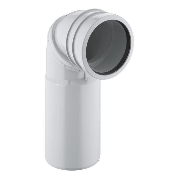Tubo de desagüe para inodoro - GROHE - Giratorio 90° - Rapid SL - Para cisternas empotradas universales o bastidores de soporte equipados 1 Tubo de desagüe para inodoro - GROHE - Giratorio 90° - Rapid SL - Para cisternas empotradas universales o bastidores de soporte equipados 1