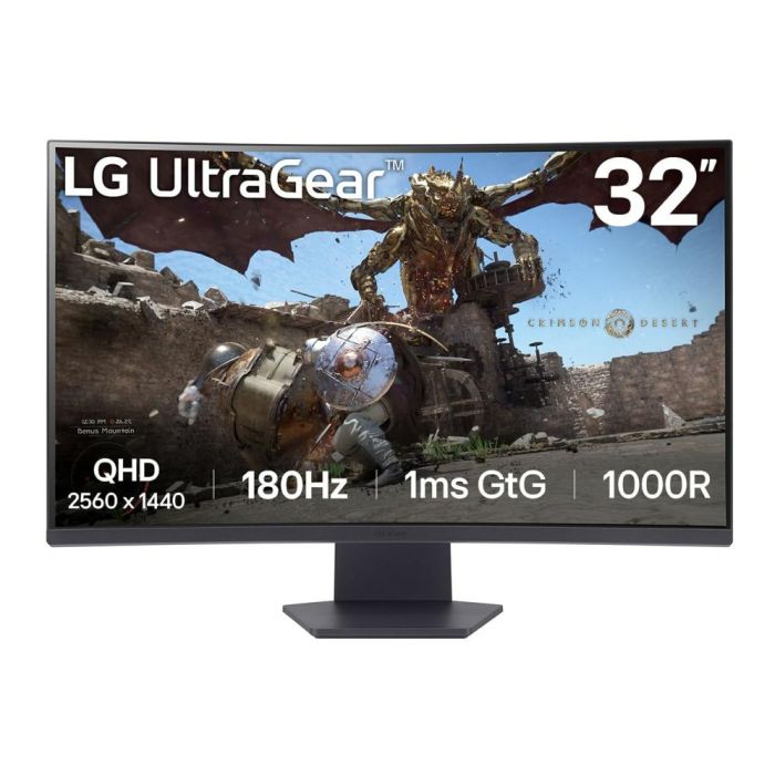 LG 32GS60QC-B Monitor Gaming Curvo 31.5" QHD (2560x1440) 180Hz 1ms VA NVIDIA G-SYNC Negro