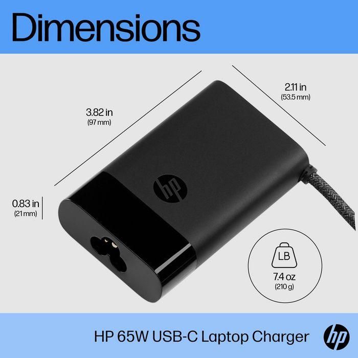 HP Cargador de Portátil USB-C 65W Compacto para la Mayoría de Dispositivos USB-C 2