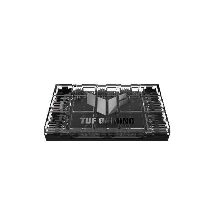 ASUS 90DA00C0-B09000 TUF Gaming ARGB PWM Fan Hub Controlador de ventilador 6 conectores 4 pines Negro