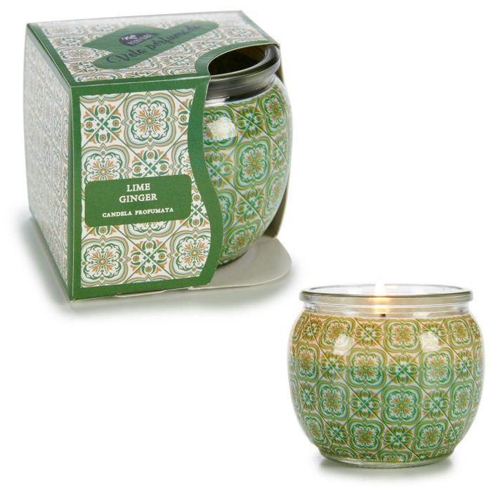 Vela Gengibre De Lima Acorde 7.5x6.3x7.5 cm, Verde, Vidrio y Cera (12 Unidades) 2 Vela Gengibre De Lima Acorde 7.5x6.3x7.5 cm, Verde, Vidrio y Cera (12 Unidades) 2