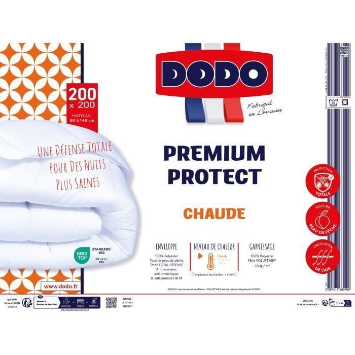 DODO - Edredón nórdico cálido 350gr/m² - PREMIUM PROTECT - 140 x 200 cm 1 DODO - Edredón nórdico cálido 350gr/m² - PREMIUM PROTECT - 140 x 200 cm 1