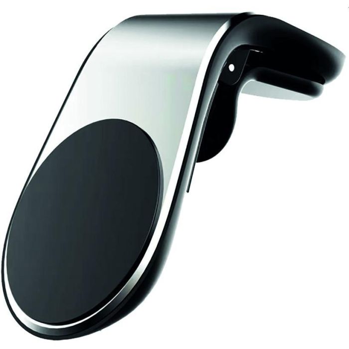 2GO ClipMag Soporte magnético universal para smartphone con clip de ventilación, color plata