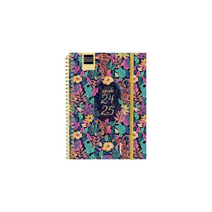 Agenda Finocam TIGER Multicolor 1/8 12 x 16,4 cm 2024-2025