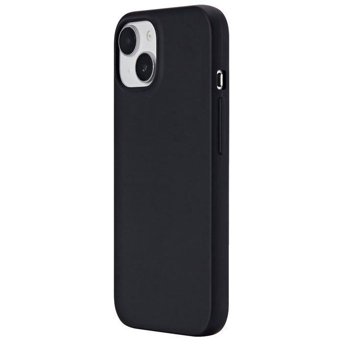 eSTUFF Funda TPU INFINITE VIENNA para iPhone 15 Negra - 100% Plástico Reciclado, Protección Anticaída y Arañazos 3