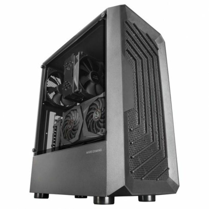 Mars Gaming MC-2000 Caja Semitorre ATX con Ventilador 120mm, Refrigeración Líquida 240mm, Ventana Lateral, Soporte para Gráficas 306mm 5