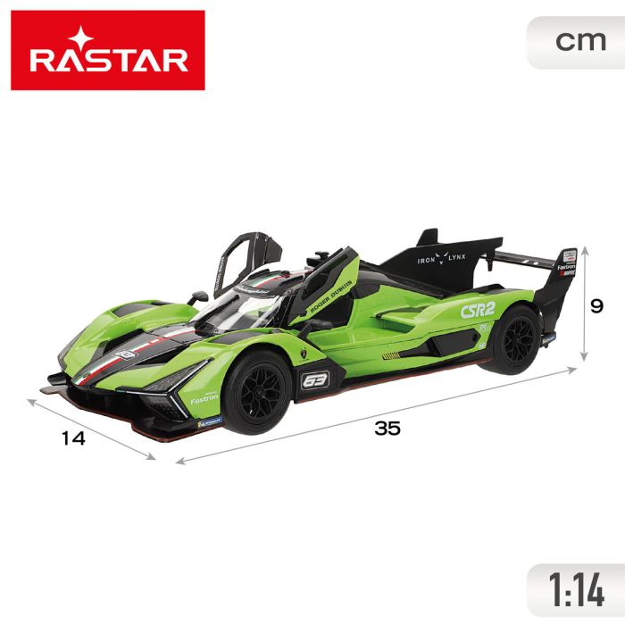 Coche Radio Control Lamborghini 35 X 9 X 14 CM (2 Unidades) 3