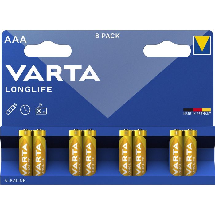 Batterie AAA (LR03) 1.5V *Varta* Longlife - 8-Pack 1 Batterie AAA (LR03) 1.5V *Varta* Longlife - 8-Pack 1