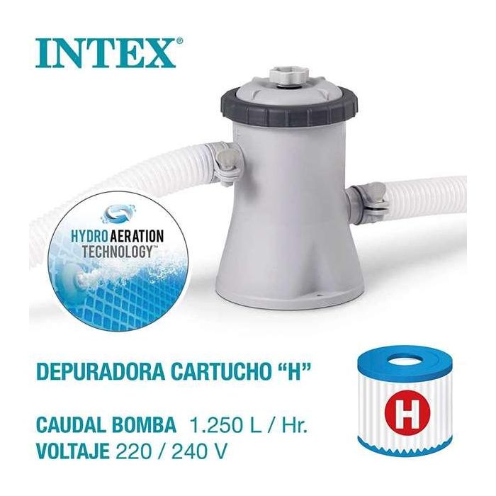 Intex Piscina Hinchable Redonda Easy Set con Depuradora Filtro 3077 Litros 305x61 cm 1