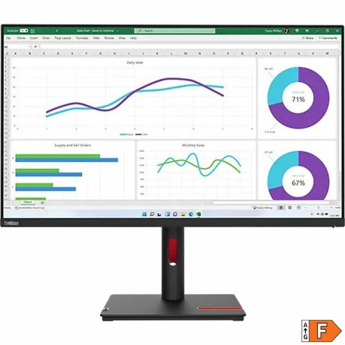 Monitor Lenovo ThinkVision T32h-30 32" LED 60 Hz 4 Monitor Lenovo ThinkVision T32h-30 32" LED 60 Hz 4