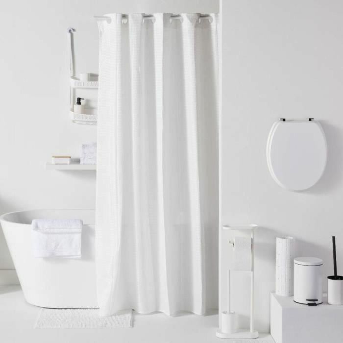 Today Juego de 5 Accesorios de Baño - Dispensador de jabón, Portacepillos, Jabonera, Escobilla, Papelera - Blanco 2