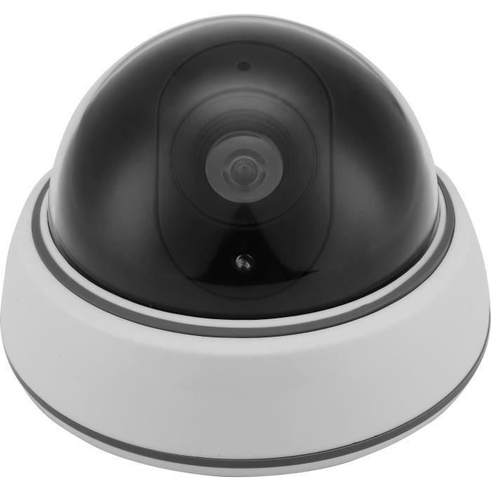 Link2Home AUC1719191014127 Cámara Ficticia de Domo, LED Rojo Intermitente, Fácil Instalación Link2Home AUC1719191014127 Cámara Ficticia de Domo, LED Rojo Intermitente, Fácil Instalación