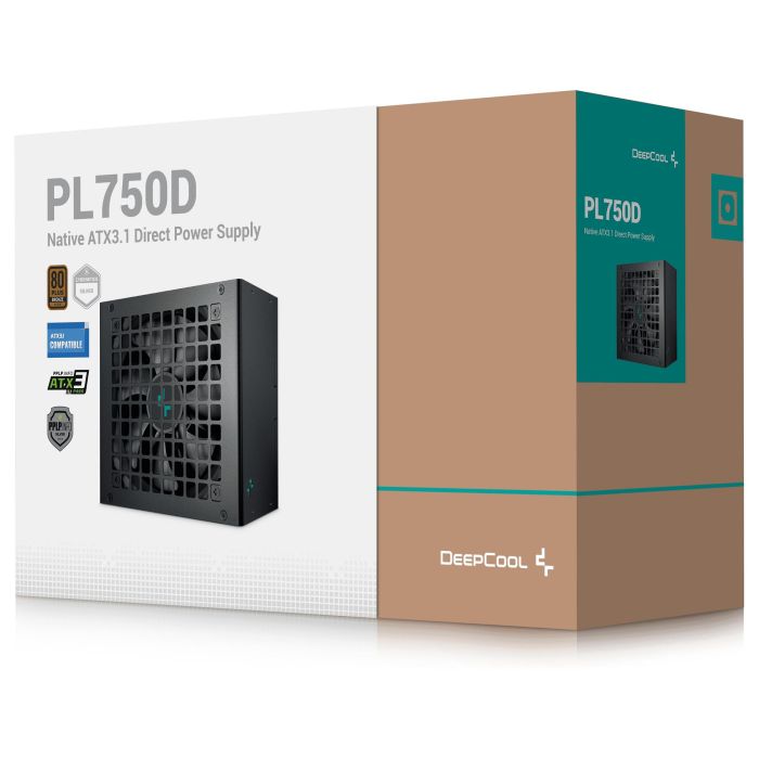 Deepcool PL750-D Fuente de Alimentación 750W 80 PLUS Bronze ATX 3.1 No Modular para PC