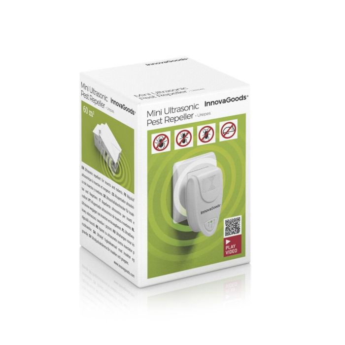 Ahuyentador Ultrasónico de Insectos y Roedores Mini InnovaGoods 1 Ahuyentador Ultrasónico de Insectos y Roedores Mini InnovaGoods 1
