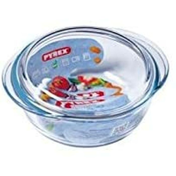 Cacerola Con Tapa Pyrex 1,4 L Blanco Transparente 5 Cacerola Con Tapa Pyrex 1,4 L Blanco Transparente 5