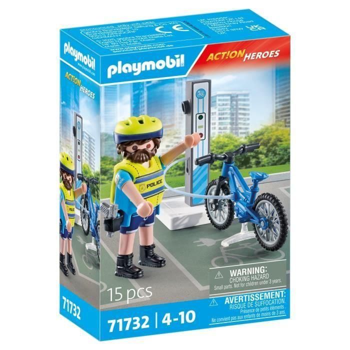 Figura patrulla en bicicleta playmobil city action. Figura patrulla en bicicleta playmobil city action.