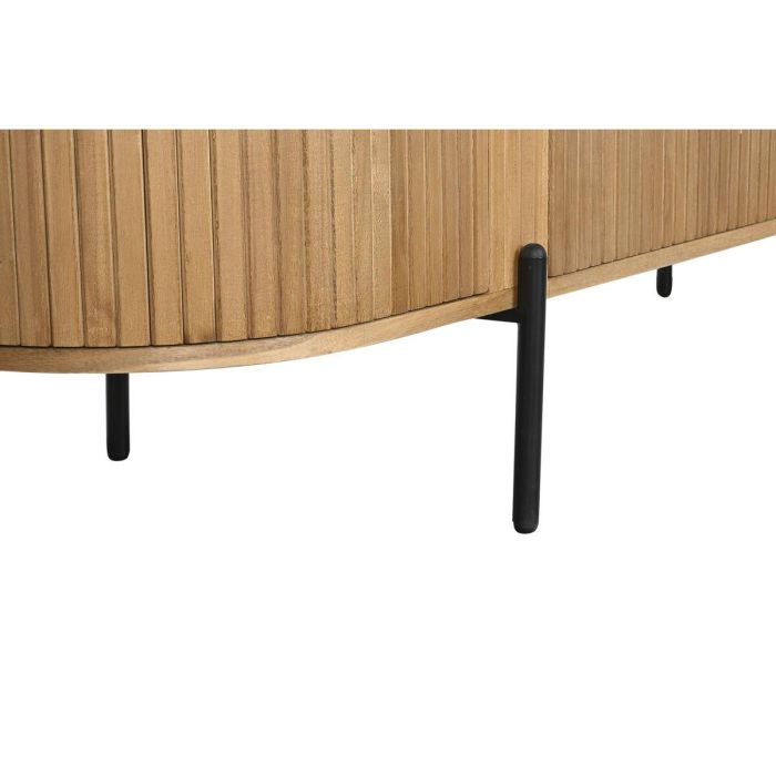 Mueble Tv Balines DKD Home Decor Natural Negro 40 x 55 x 180 cm 5