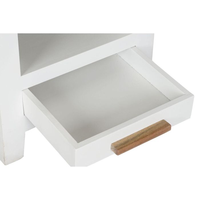 Mesita de Noche DKD Home Decor Blanco Marrón Acacia Madera de mango 45 x 40 x 60 cm 4 Mesita de Noche DKD Home Decor Blanco Marrón Acacia Madera de mango 45 x 40 x 60 cm 4