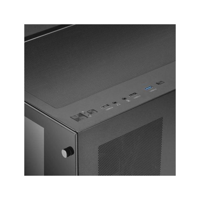 Mars Gaming Torre Gaming MCV3 Negro con Doble Ventana de Cristal Templado y Doble Cámara 1