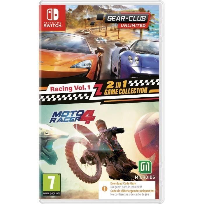 Carreras vol. Colección de juegos 1: 2 en 1 - Gear Club Unlimited + Moto Racer 4 - Juego de Nintendo Switch - Código en una caja