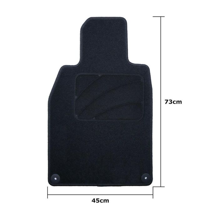 Set de Alfombrillas para Coche OCC Motorsport OCCPS0014LOG Negro Porsche 911 992 Terciopelo 5 Piezas 4