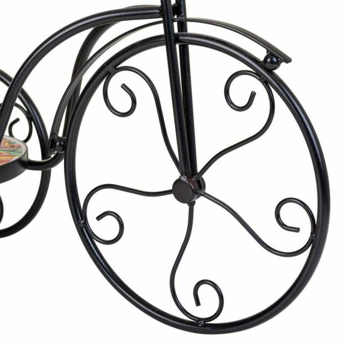 Soporte para Maceta Alexandra House Living Negro Hierro Azulejo Bicicleta 23 x 36 x 53 cm 3