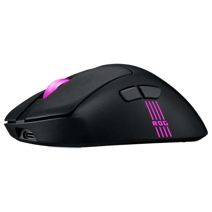 Asus Ratón de Juego ROG Keris II Origin BLK 90MP04A0-BMUA00 RF Wireless + Bluetooth + USB Type-A Óptico 42000 DPI Negro