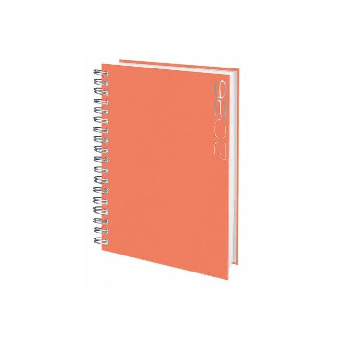 Agenda Anual (2026) Edeusto Positano Wire-O Tapa Dura D13 166X240 D/P Naranja (C19)