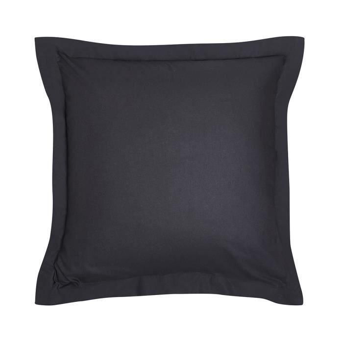 Today TOD3574643503039 Funda de Almohada Esencial 63x63+5 cm 100% Algodón Carbón