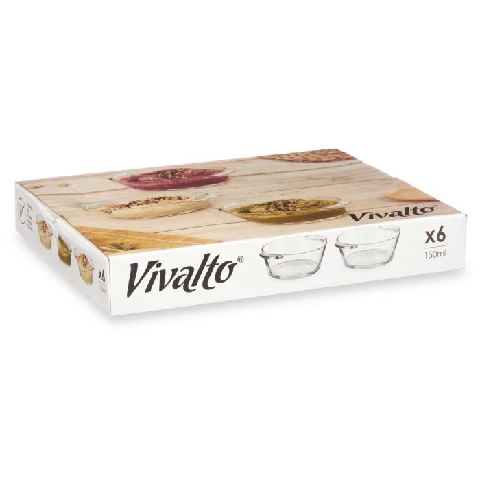 Cazuela Vidrio Aperitivo Redonda Con Asas 150Ml Vivalto 11X4CM (36 Unidades) 2 Cazuela Vidrio Aperitivo Redonda Con Asas 150Ml Vivalto 11X4CM (36 Unidades) 2