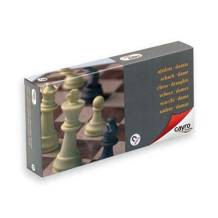 Cayro Juego de Ajedrez y Damas Magnético 24x24 cm Plástico 2 Jugadores 7+ años 0 Cayro Juego de Ajedrez y Damas Magnético 24x24 cm Plástico 2 Jugadores 7+ años 0