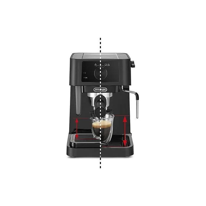 Delonghi Cafetera expreso Stilosa EC230.BK 1100 W Boquilla de vapor Negra 4