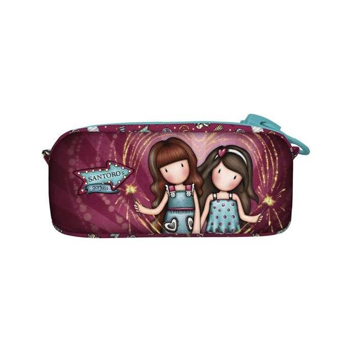 Neceser Escolar Gorjuss Fireworks Granate 21.5 x 10.5 x 7 cm 1 Neceser Escolar Gorjuss Fireworks Granate 21.5 x 10.5 x 7 cm 1