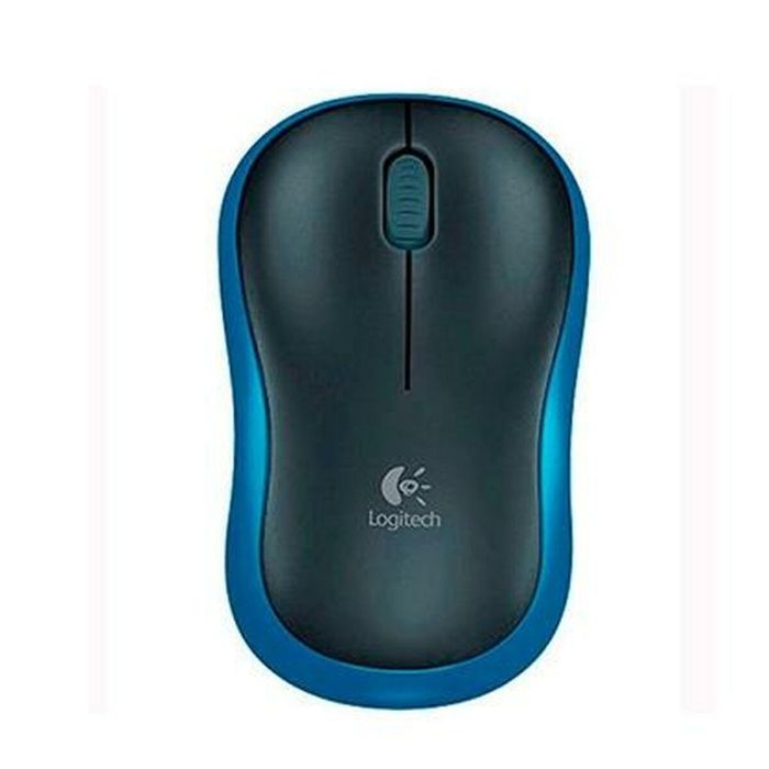 Ratón Inalámbrico Logitech M185 Azul 1000 dpi (10 Unidades) 1