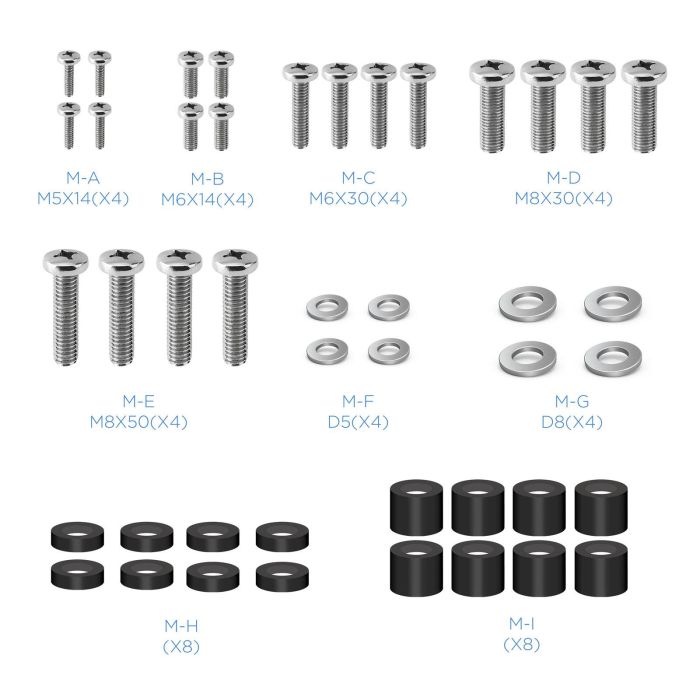 TooQ LP2355TN-B Soporte de Pared Articulado para TV 23-55" hasta 30kg VESA 75x75-400x400 con Pistón Gas y Cableado Negro 8